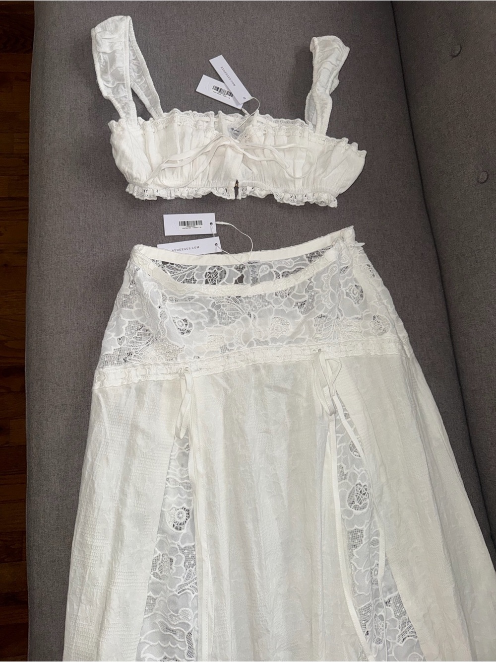 Bydee Austrailia Amery Bralette & Jolie Maxi Skirt In Celeste Size XS 🤍 - Picture 11 of 15